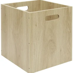 Outlet Boîte de rangement casier cube en bois 31x29xH31cm Entretien Du Linge