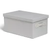 Boîte de rangement coton imprimé fleuri 36xH17x22cm Rangement