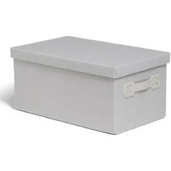 Boîte de rangement coton imprimé fleuri 36xH17x22cm Rangement