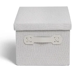 Boîte de rangement coton imprimé fleuri 36xH17x22cm Rangement
