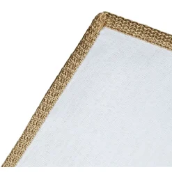 Boîte de rangement déco lattes en bambou L29 x L23 cm Rangement