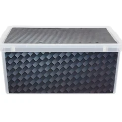 Boîte de rangement design carbone 18 L Rangement