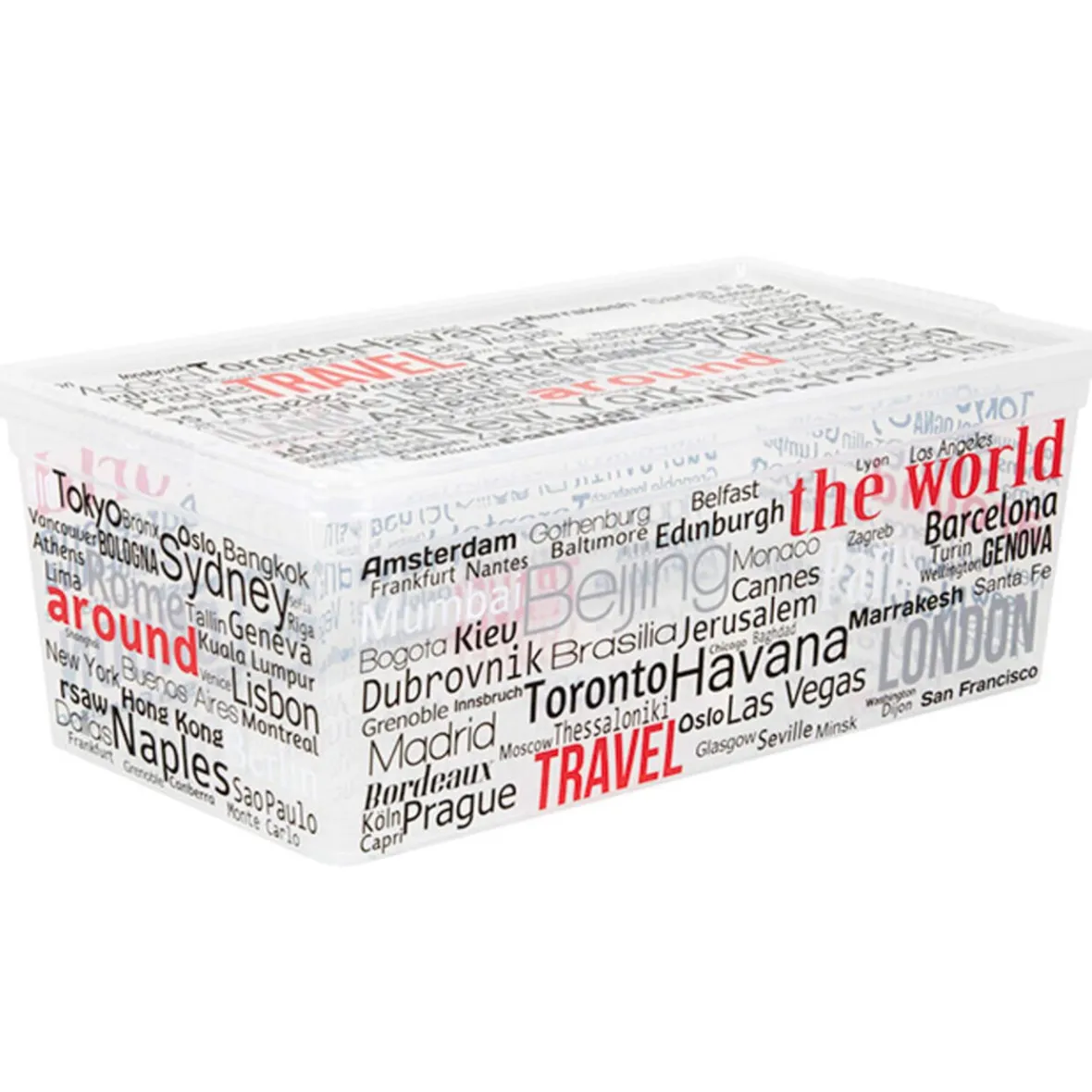 Boîte de rangement design noms de villes 6 L Rangement