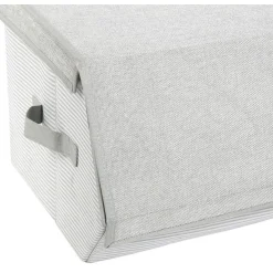 Boîte de rangement dressing gris Rangement