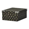 New Boîte de rangement en carton L.28 x l.19,5 x H.10,8 cm Entretien Du Linge