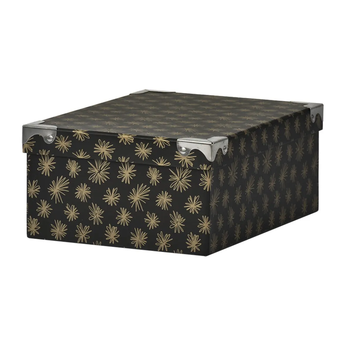 New Boîte de rangement en carton L.28 x l.19,5 x H.10,8 cm Entretien Du Linge