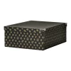 Sale Boîte de rangement en carton L.48 x l.33,5 x H.16 cm Entretien Du Linge