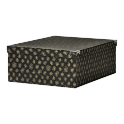 Sale Boîte de rangement en carton L.48 x l.33,5 x H.16 cm Entretien Du Linge