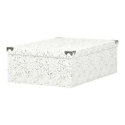 Sale Boîte de rangement en carton L.48 x l.33,5 x H.16 cm Entretien Du Linge