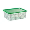 Boîte de rangement motif feuilles de palmier 27 L Rangement