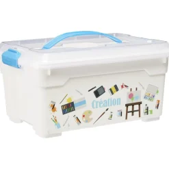 Boîte de rangement motif loisirs créatifs 12L^Gifi Outlet