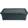 Sale Boîte de rangement noire 22 L Entretien Du Linge
