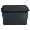 Hot Boîte de rangement noire 46 L Entretien Du Linge