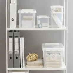 Online Boîte de rangement plastique transparent 1L Entretien Du Linge
