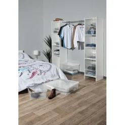 Outlet Boîte de rangement transparente 55 L Rangement