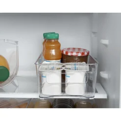 Gifi Rangement De Cuisine^Boîte de rangement étroite transparente pour réfrigérateur