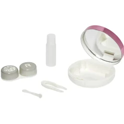 Boîte de transport pour lentilles de contact rose ou bleu^Gifi Discount