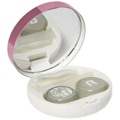 Boîte de transport pour lentilles de contact rose ou bleu^Gifi Discount