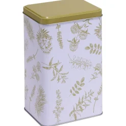 Gifi Conservation Alimentaire^Boîte en métal imprimé feuillage 13x10xH20cm