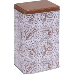Gifi Conservation Alimentaire^Boîte en métal imprimé feuillage 13x10xH20cm