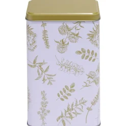Gifi Conservation Alimentaire^Boîte en métal imprimé feuillage 13x10xH20cm