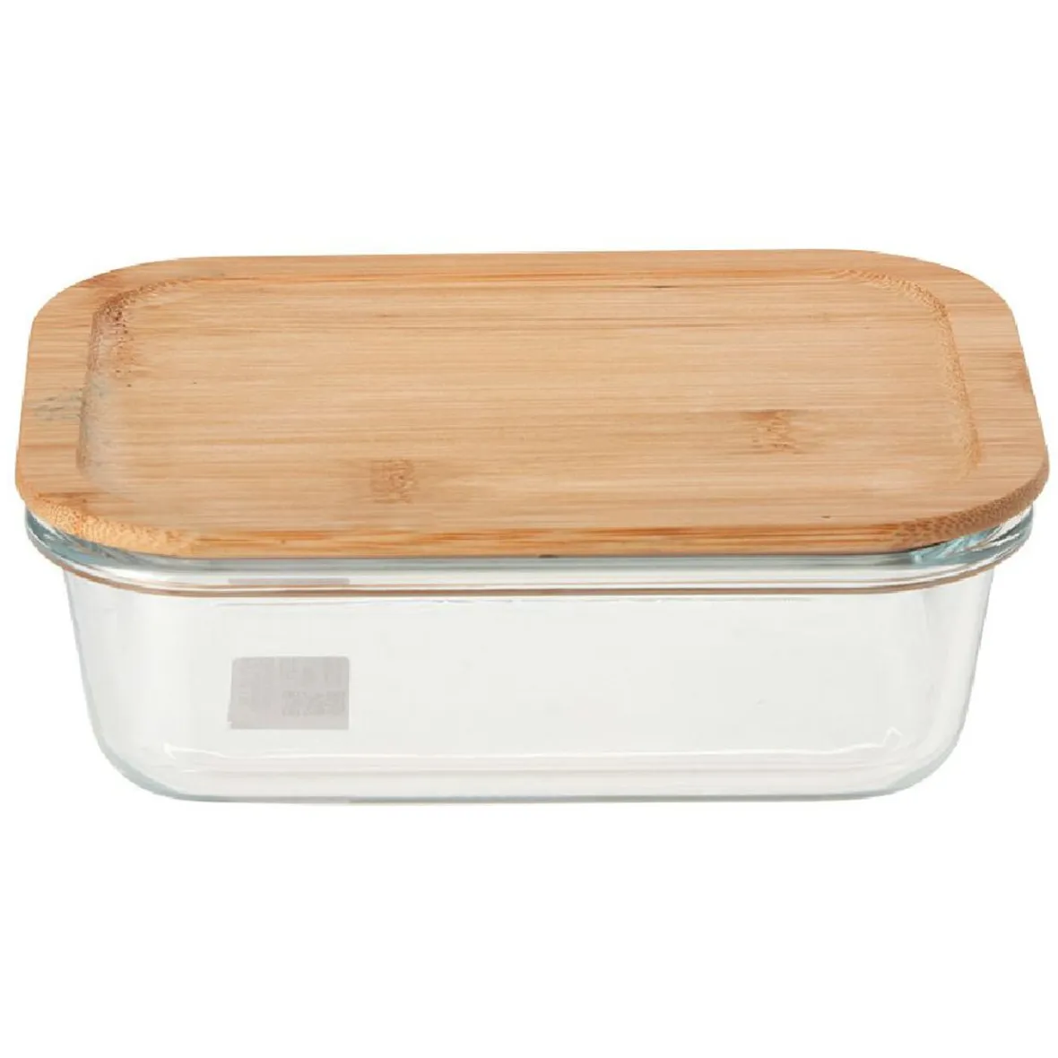 Gifi Conservation Alimentaire^Boîte en verre et bambou 1 L