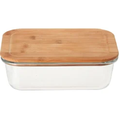 Gifi Conservation Alimentaire^Boîte en verre et bambou 1,5 L