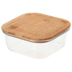 Gifi Conservation Alimentaire^Boîte en verre et bambou 800 ml