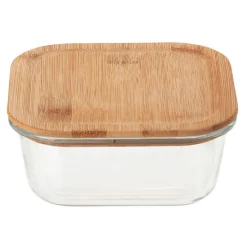 Gifi Conservation Alimentaire^Boîte en verre et bambou 800 ml