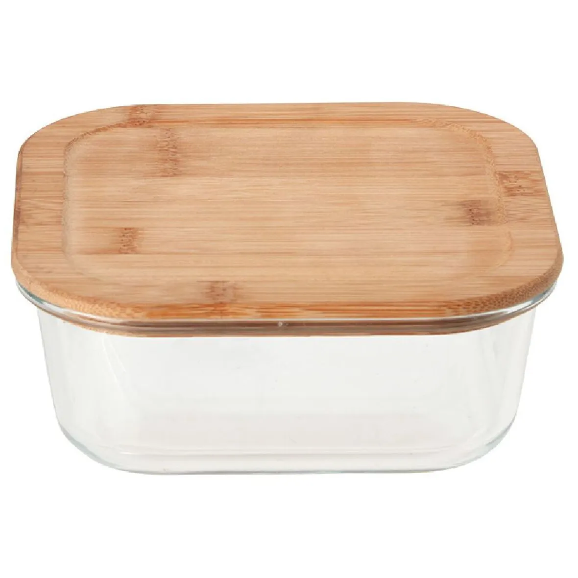 Gifi Conservation Alimentaire^Boîte en verre et bambou 1,1 L