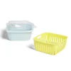 Gifi Rangement De Cuisine^Boîte égouttoir plastique vert anis 22x22xH10cm