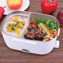 Gifi Conservation Alimentaire^Boîte lunch chauffante 2 compartiments 1 cuillère