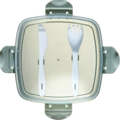Gifi Conservation Alimentaire^Boîte lunch 1L avec couverts et bloc réfrigérant
