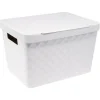 Best Boîte rangement en plastique design relief 17,5L Entretien Du Linge