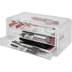 Boîte rectangulaire 3 tiroirs transparents^Gifi Outlet