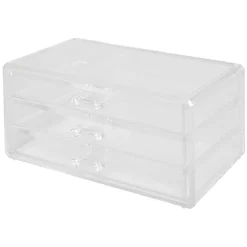 Boîte rectangulaire 3 tiroirs transparents^Gifi Outlet