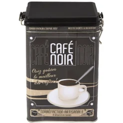 Gifi Conservation Alimentaire^Boîte rectangulaire en métal design café noir