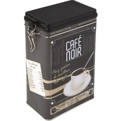 Gifi Conservation Alimentaire^Boîte rectangulaire en métal design café noir