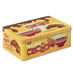Gifi Conservation Alimentaire^Boîte rectangulaire en métal le meilleur du cacao