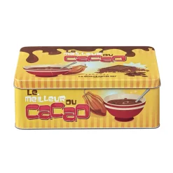 Gifi Conservation Alimentaire^Boîte rectangulaire en métal le meilleur du cacao