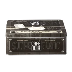 Gifi Conservation Alimentaire^Boîte rectangulaire en métal design café noir