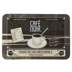 Gifi Conservation Alimentaire^Boîte rectangulaire en métal design café noir
