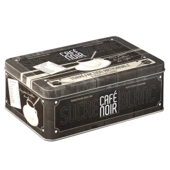Gifi Conservation Alimentaire^Boîte rectangulaire en métal design café noir