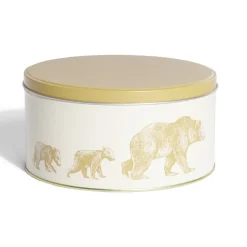 Gifi Conservation Alimentaire^Boîte ronde en métal Ø16,7cm motif ours jaune