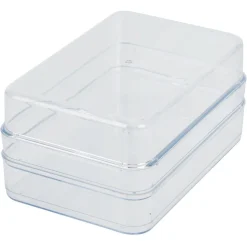 Gifi Rangement De Cuisine^Boîte transparente à 2 niveaux pour frigo 2,5L - L.21,5x14,5xH10,5cm