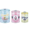 Gifi Conservation Alimentaire^Boîte vintage encastrable bleue rose et jaune x3