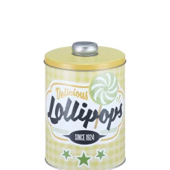 Gifi Conservation Alimentaire^Boîte vintage encastrable bleue rose et jaune x3