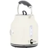 Gifi Petit Électroménager^Bouilloire rétro indicateur température blanc crème 1,7 L