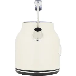 Gifi Petit Électroménager^Bouilloire rétro indicateur température blanc crème 1,7 L