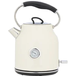 Gifi Petit Électroménager^Bouilloire rétro indicateur température blanc crème 1,7 L